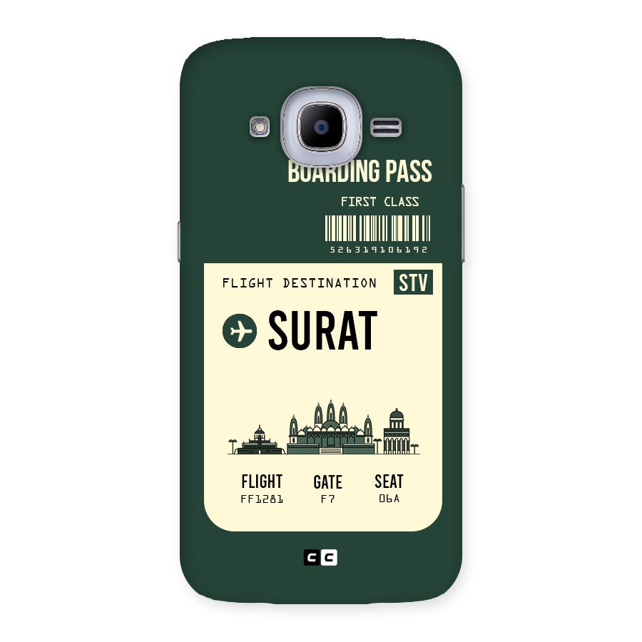 Surat Boarding Pass Back Case for Samsung Galaxy J2 2016