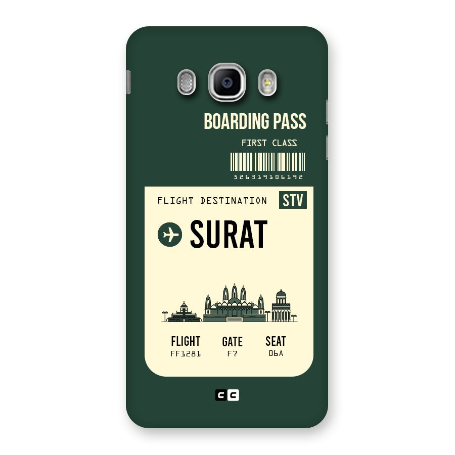 Surat Boarding Pass Back Case for Samsung Galaxy J5 2016