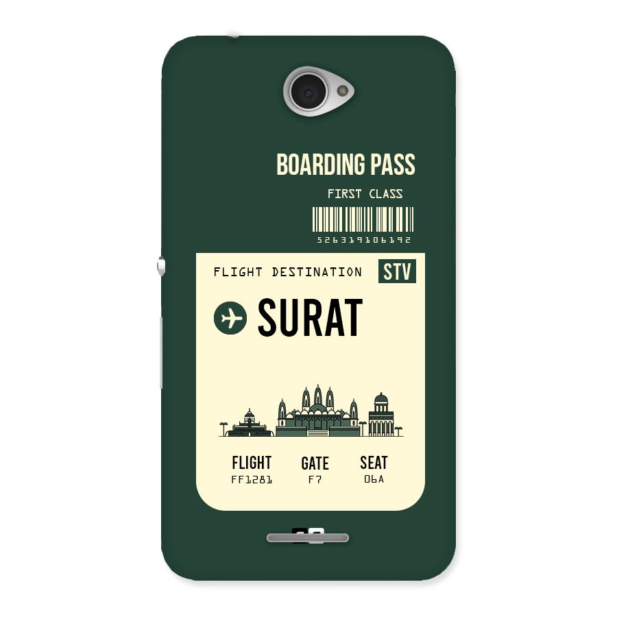 Surat Boarding Pass Back Case for Sony Xperia E4