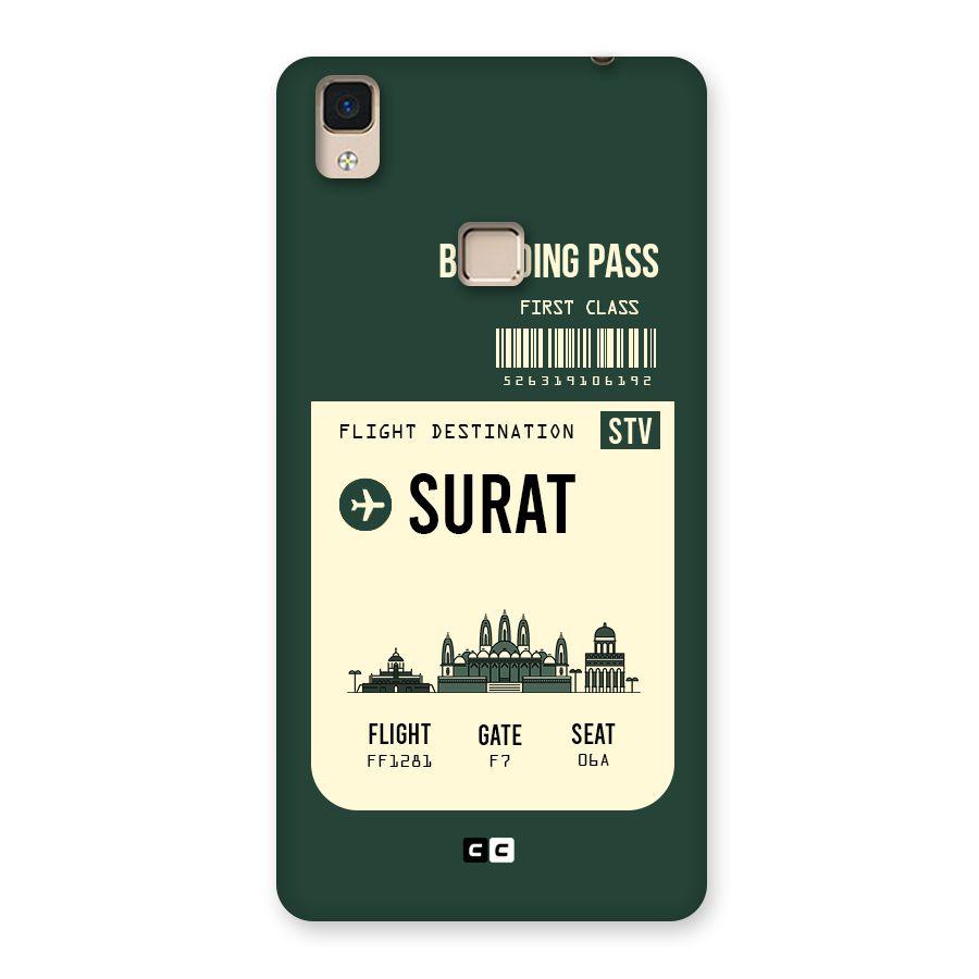 Surat Boarding Pass Back Case for V3 Max
