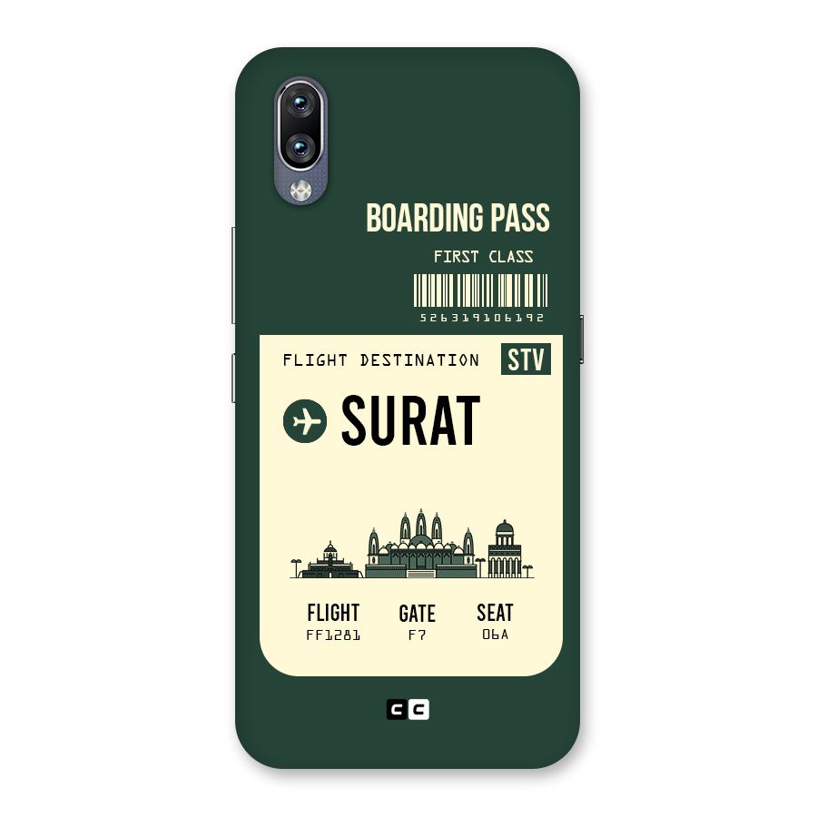 Surat Boarding Pass Back Case for Vivo NEX