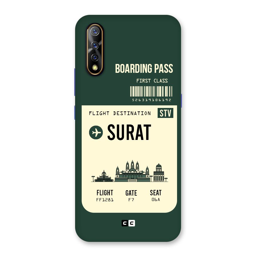 Surat Boarding Pass Back Case for Vivo S1