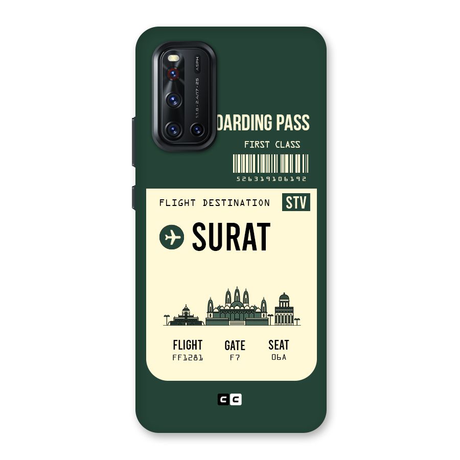 Surat Boarding Pass Back Case for Vivo V19