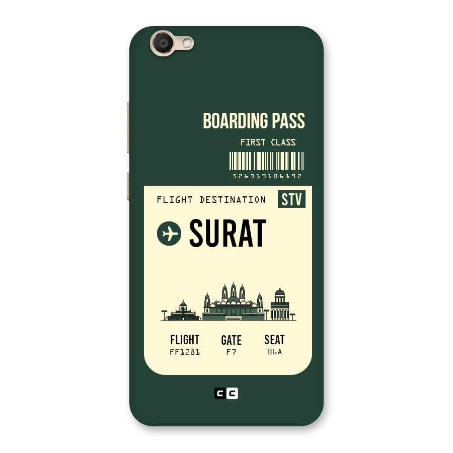 Surat Boarding Pass Back Case for Vivo V5