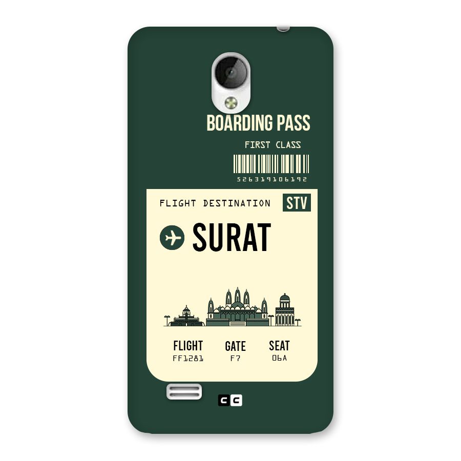 Surat Boarding Pass Back Case for Vivo Y21