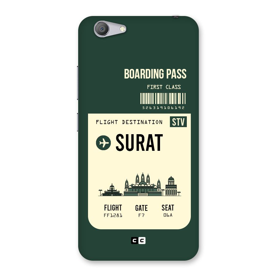 Surat Boarding Pass Back Case for Vivo Y53