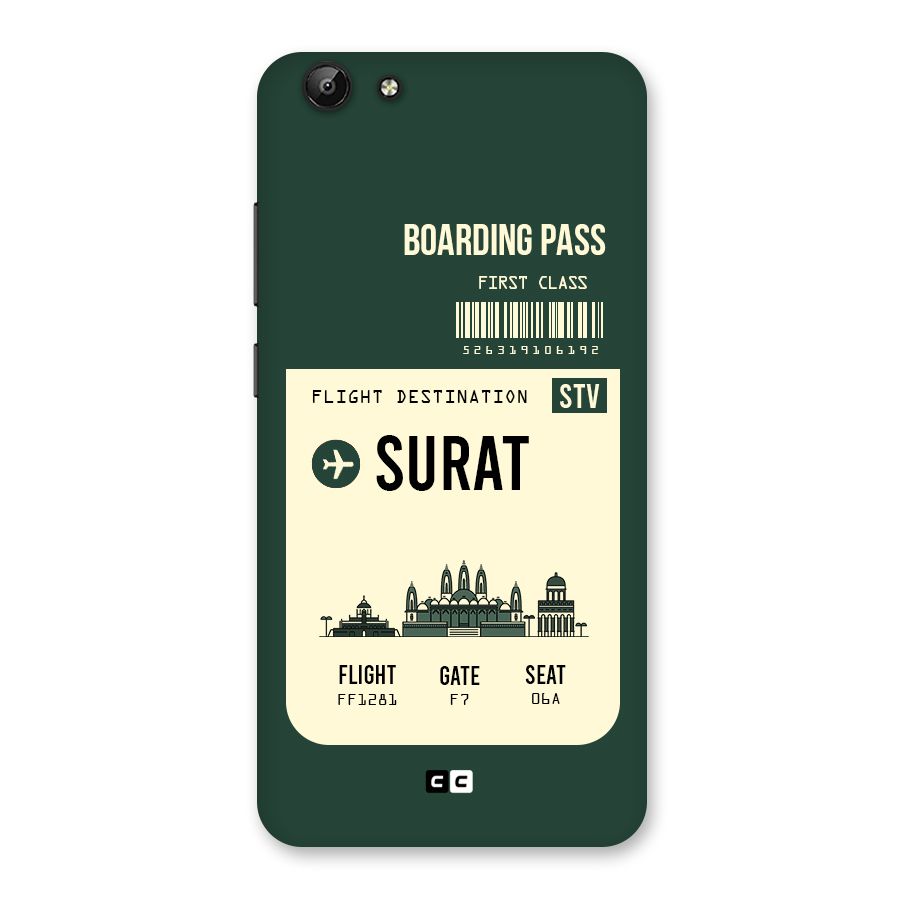 Surat Boarding Pass Back Case for Vivo Y69