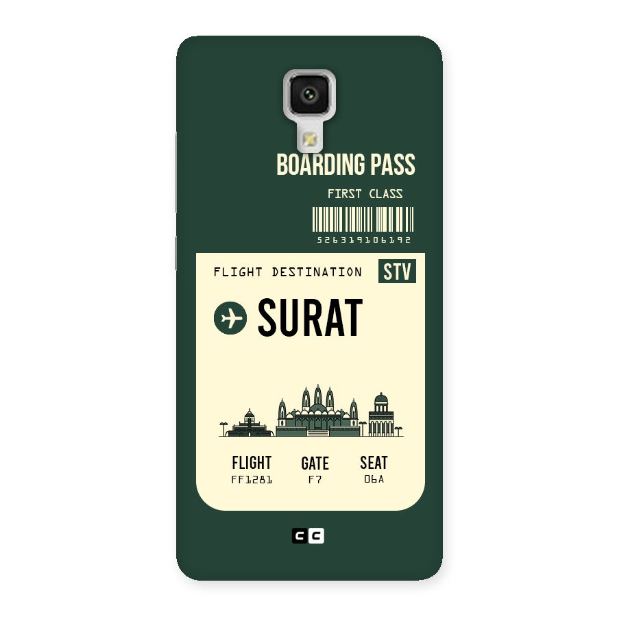 Surat Boarding Pass Back Case for Xiaomi Mi 4