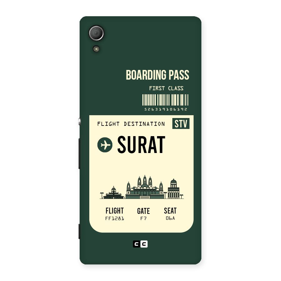 Surat Boarding Pass Back Case for Xperia Z3 Plus