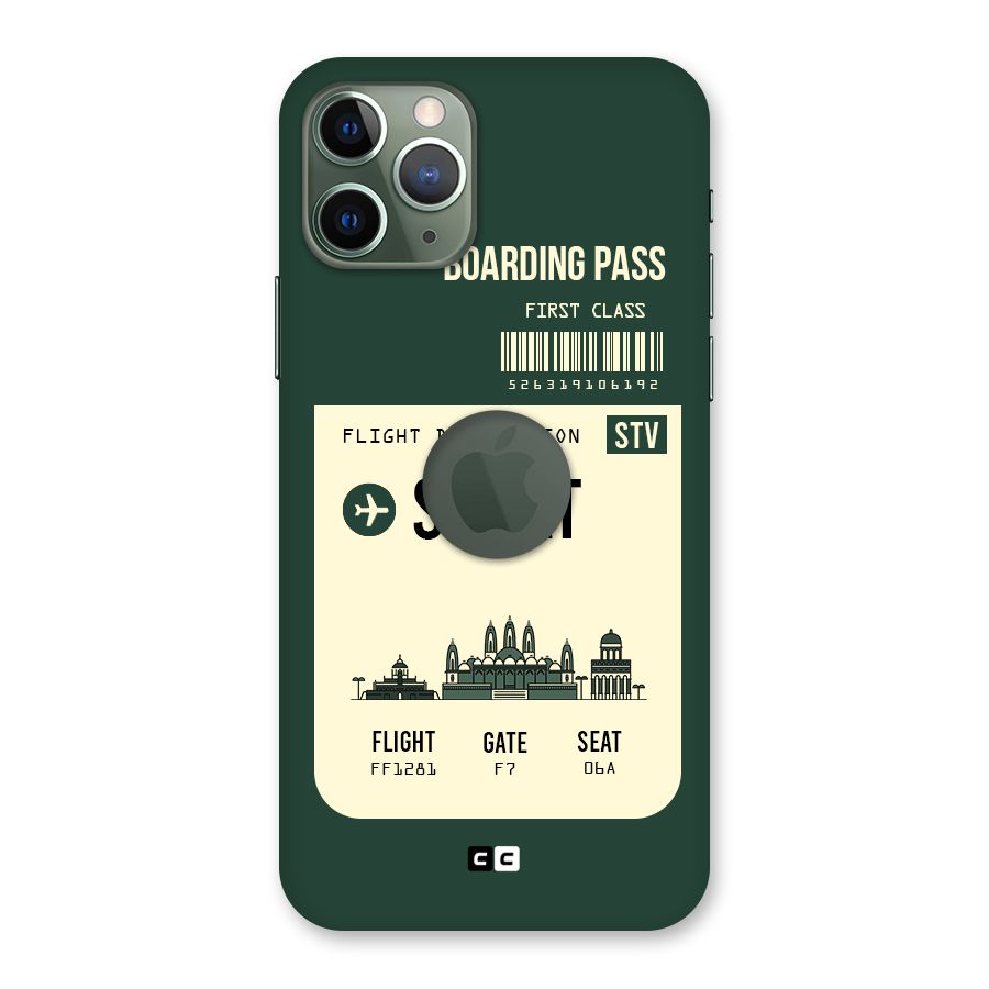 Surat Boarding Pass Back Case for iPhone 11 Pro Logo  Cut
