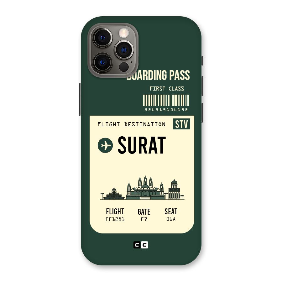 Surat Boarding Pass Back Case for iPhone 12 Pro