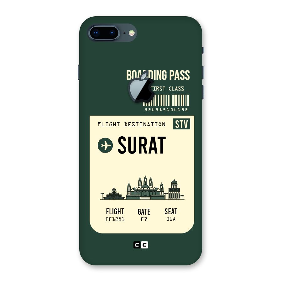Surat Boarding Pass Back Case for iPhone 7 Plus Apple Cut