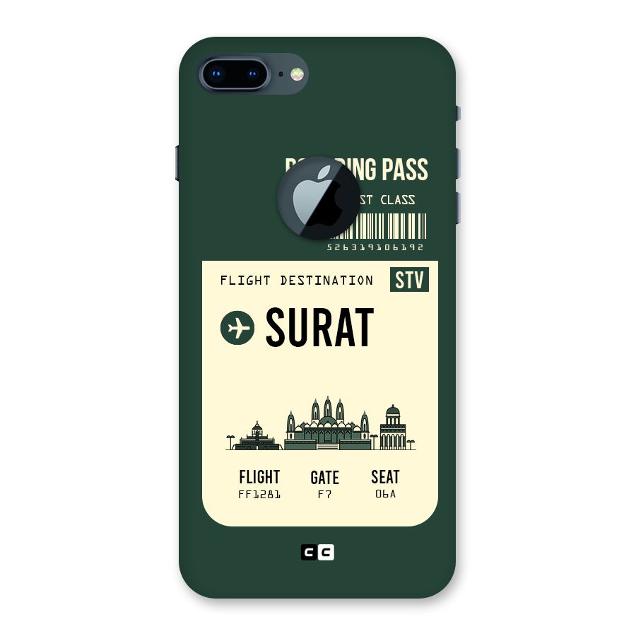 Surat Boarding Pass Back Case for iPhone 7 Plus Logo Cut