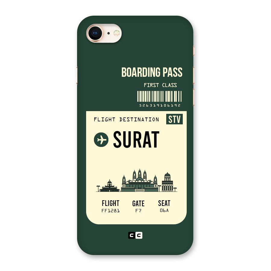 Surat Boarding Pass Back Case for iPhone 8