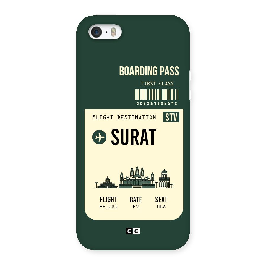 Surat Boarding Pass Back Case for iPhone SE