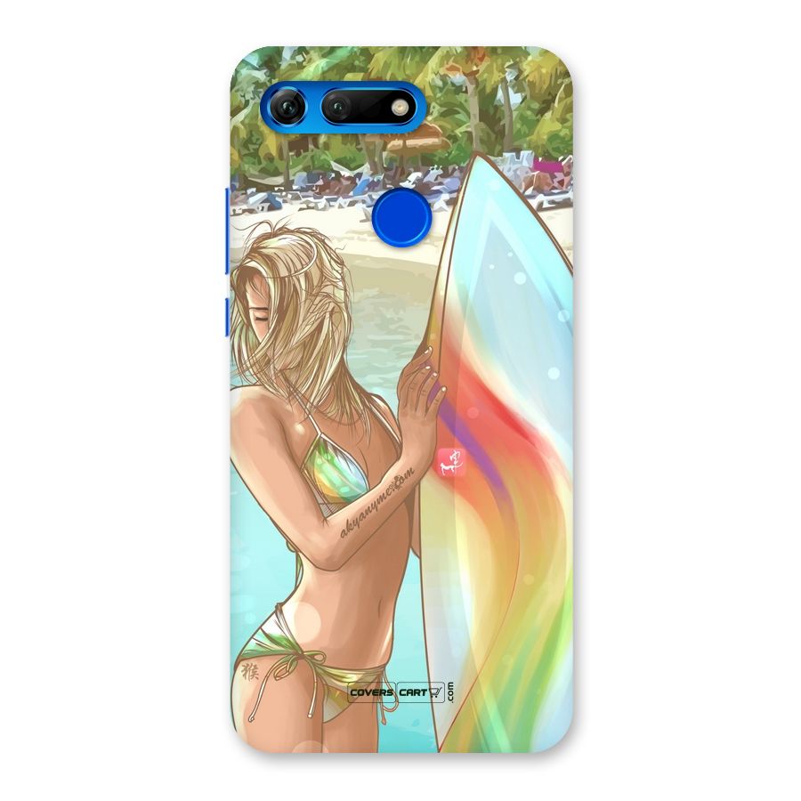 Surf Girl Beach Back Case for Honor View 20