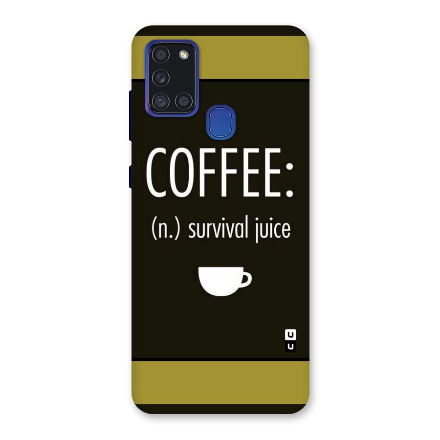 Survival Juice Back Case for Galaxy A21s