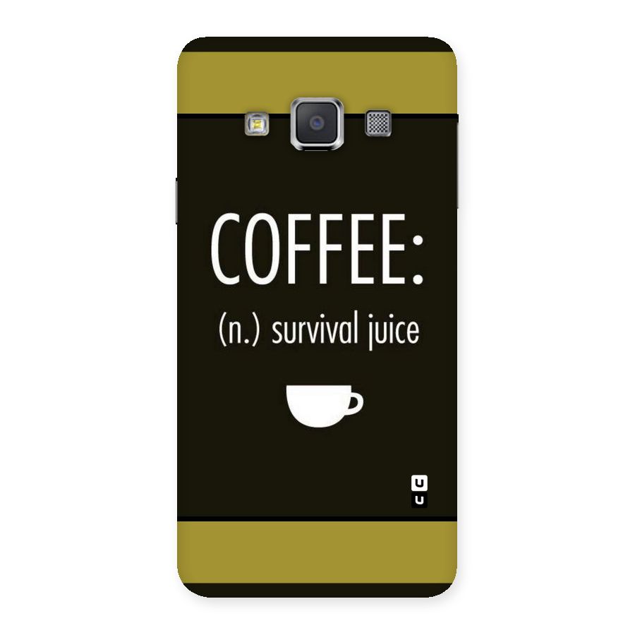 Survival Juice Back Case for Galaxy A3