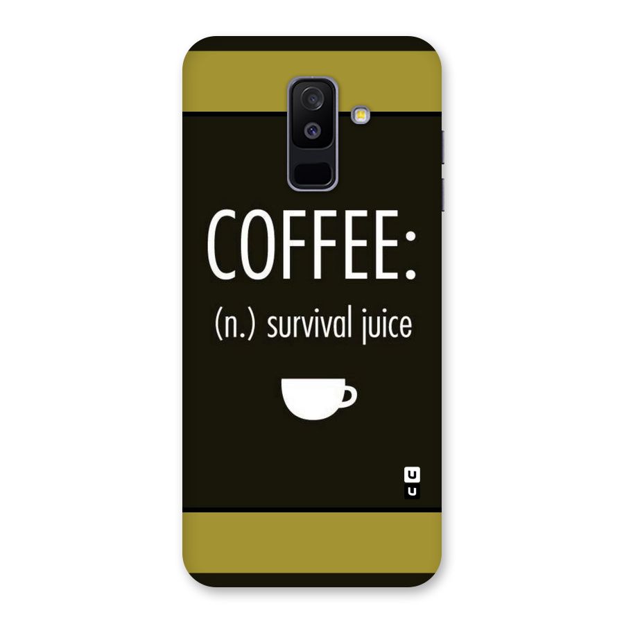 Survival Juice Back Case for Galaxy A6 Plus