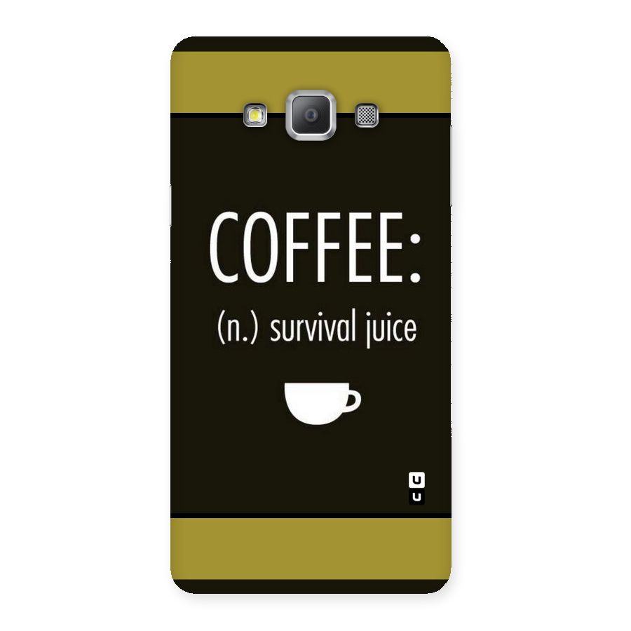 Survival Juice Back Case for Galaxy A7