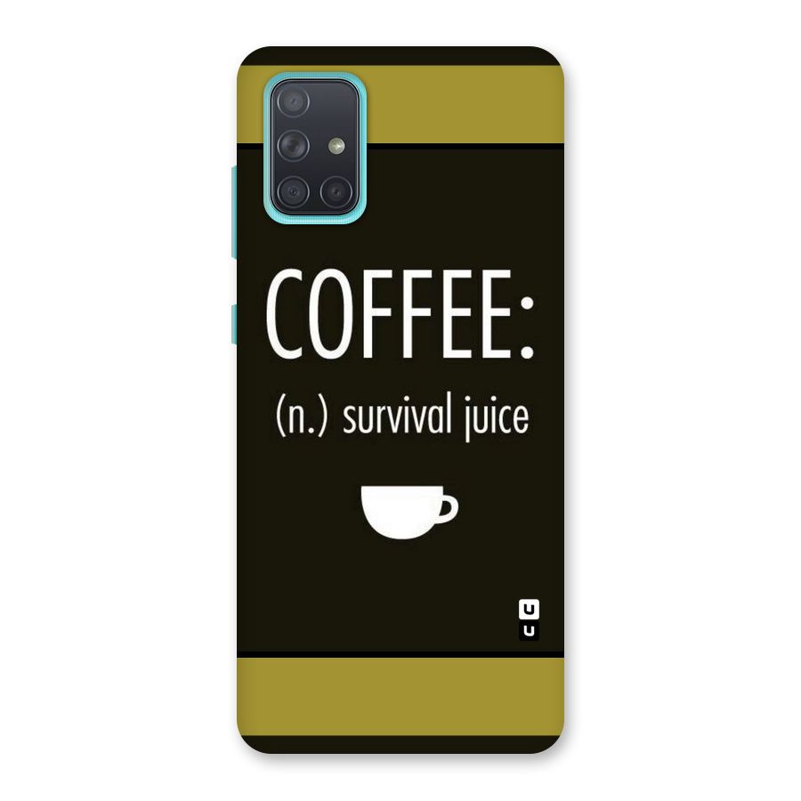Survival Juice Back Case for Galaxy A71