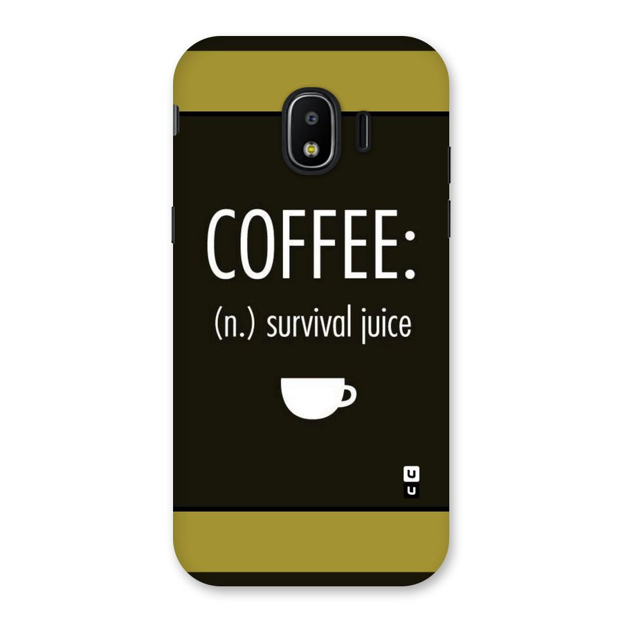 Survival Juice Back Case for Galaxy J2 Pro 2018