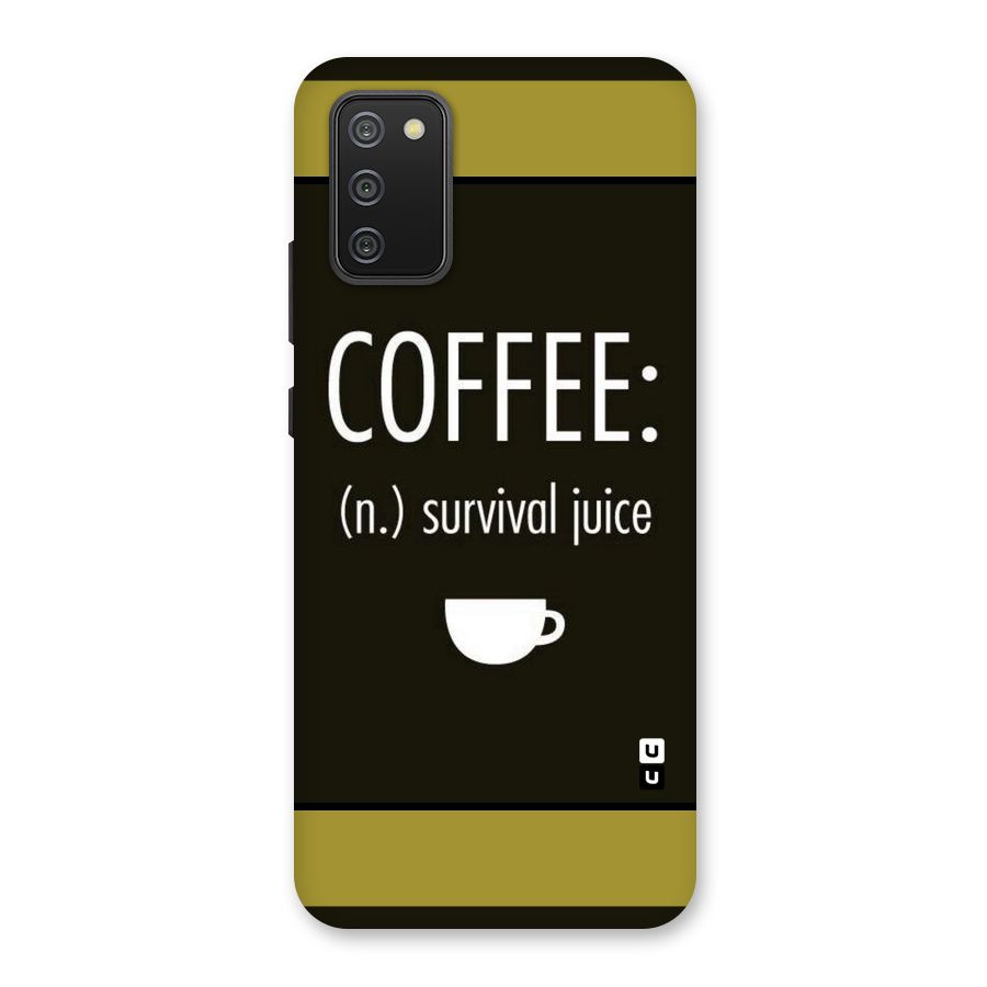 Survival Juice Back Case for Galaxy M02s