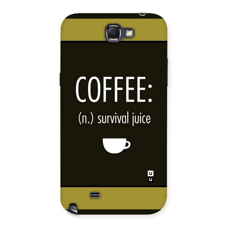 Survival Juice Back Case for Galaxy Note 2