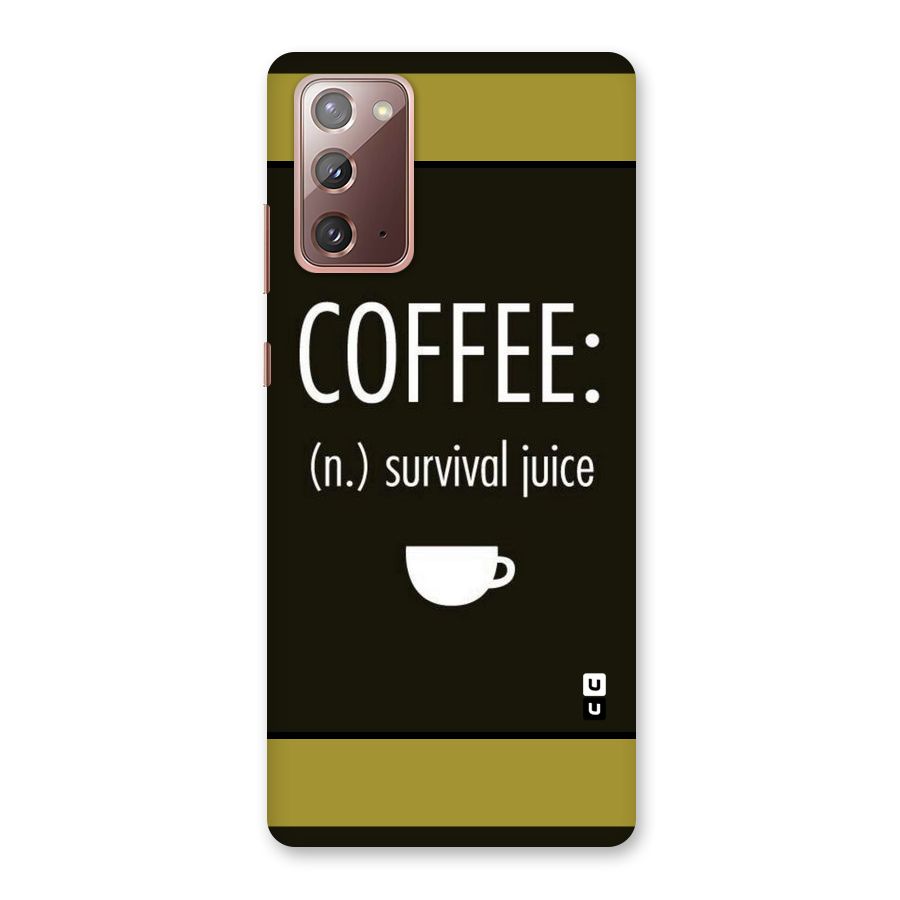 Survival Juice Back Case for Galaxy Note 20