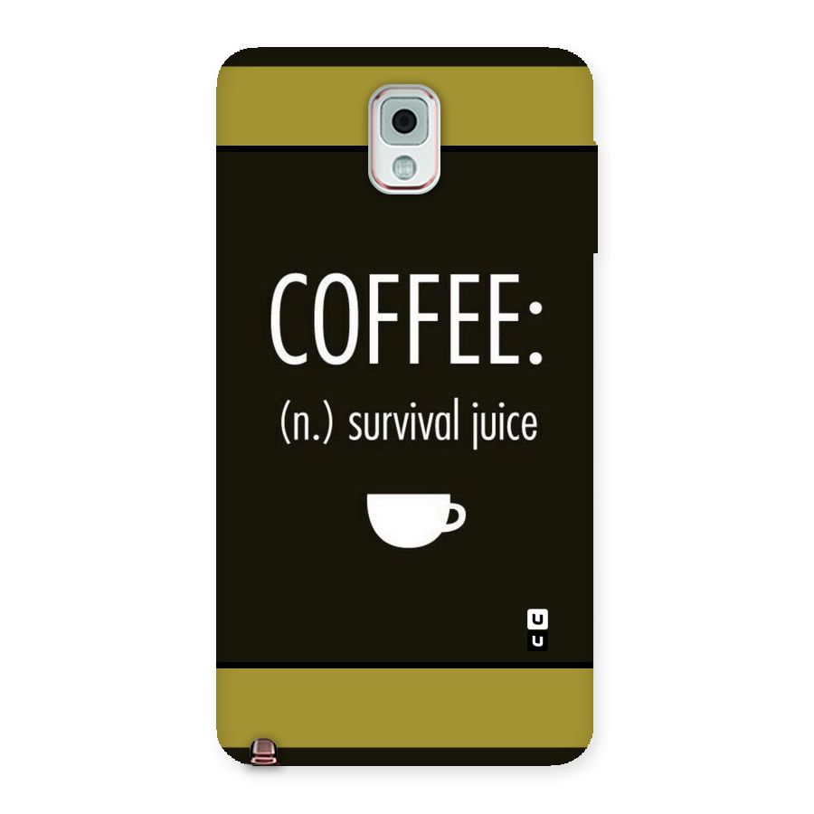 Survival Juice Back Case for Galaxy Note 3