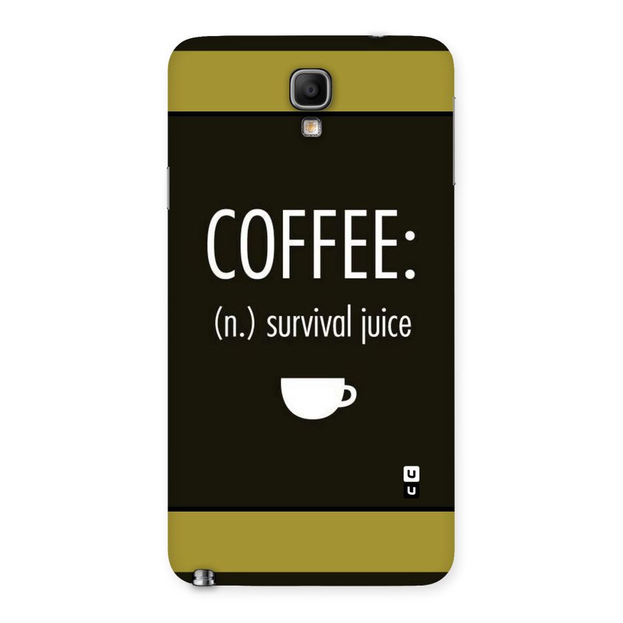 Survival Juice Back Case for Galaxy Note 3 Neo