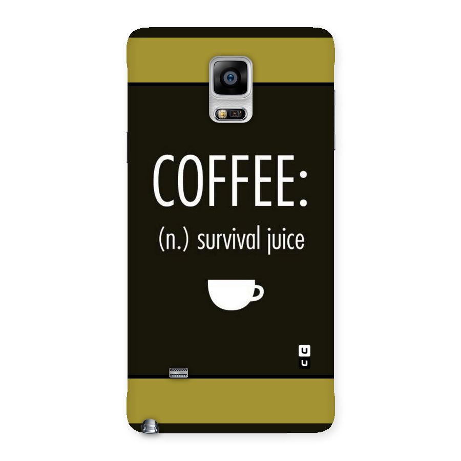 Survival Juice Back Case for Galaxy Note 4