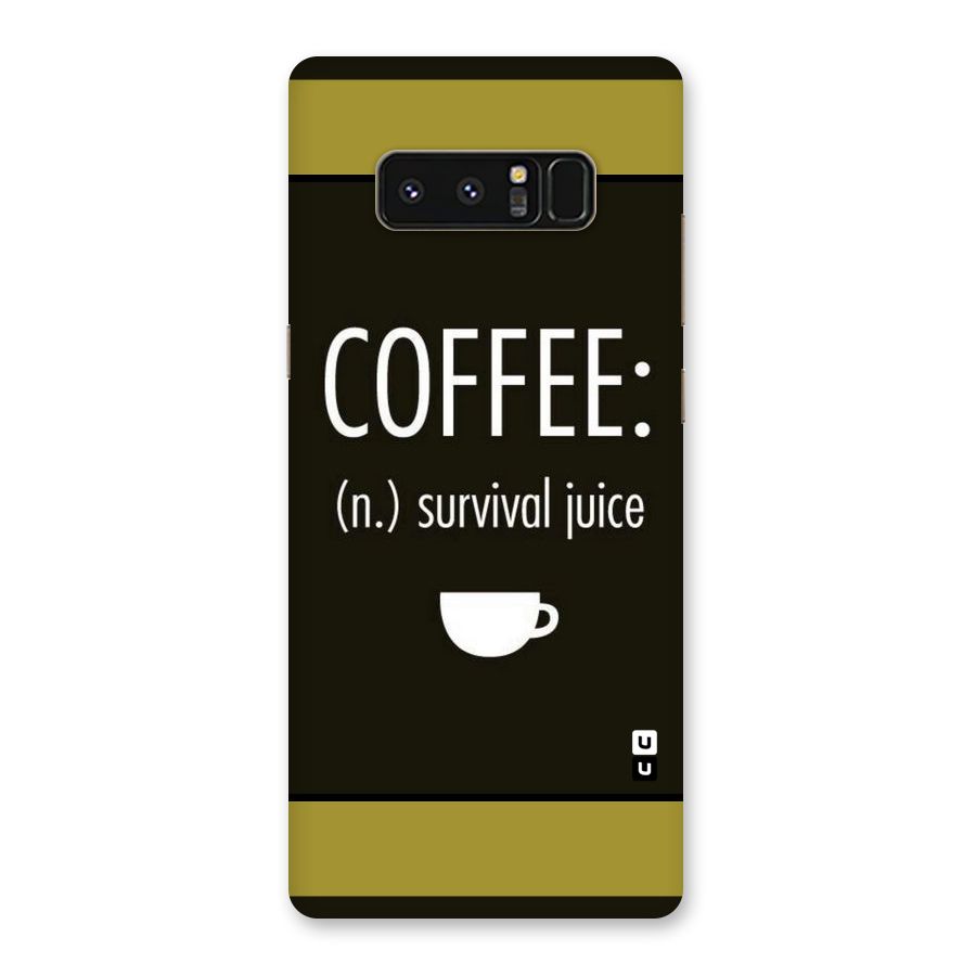 Survival Juice Back Case for Galaxy Note 8