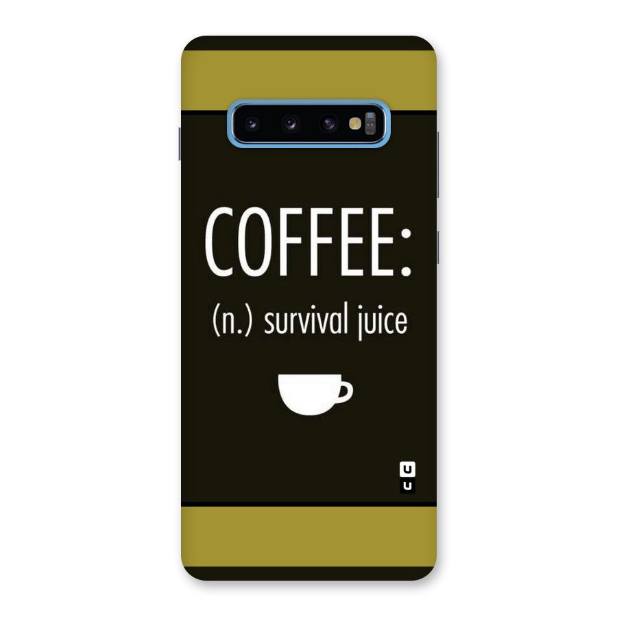 Survival Juice Back Case for Galaxy S10 Plus