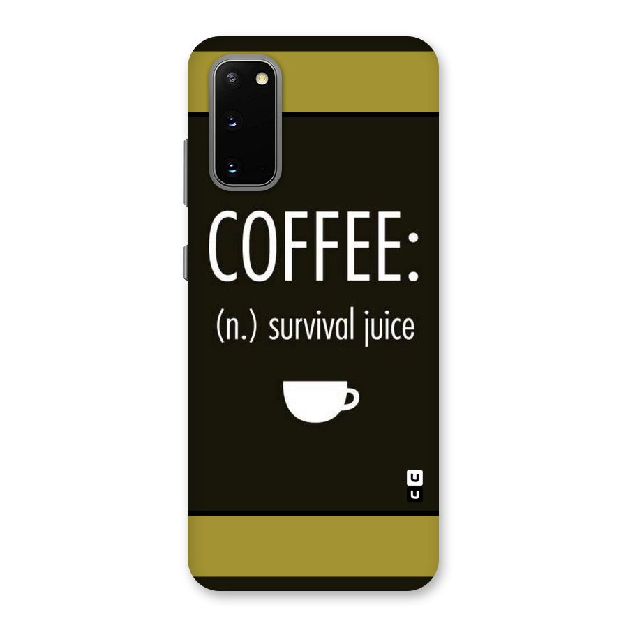 Survival Juice Back Case for Galaxy S20