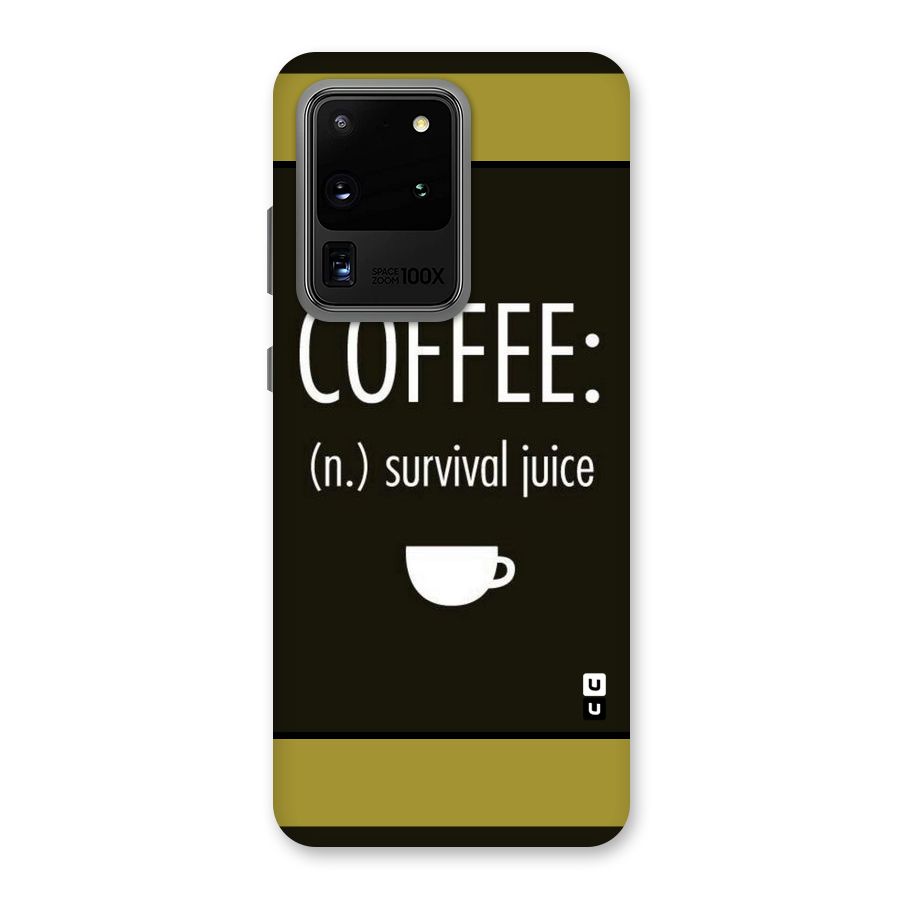 Survival Juice Back Case for Galaxy S20 Ultra