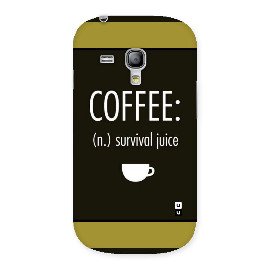 Survival Juice Back Case for Galaxy S3 Mini