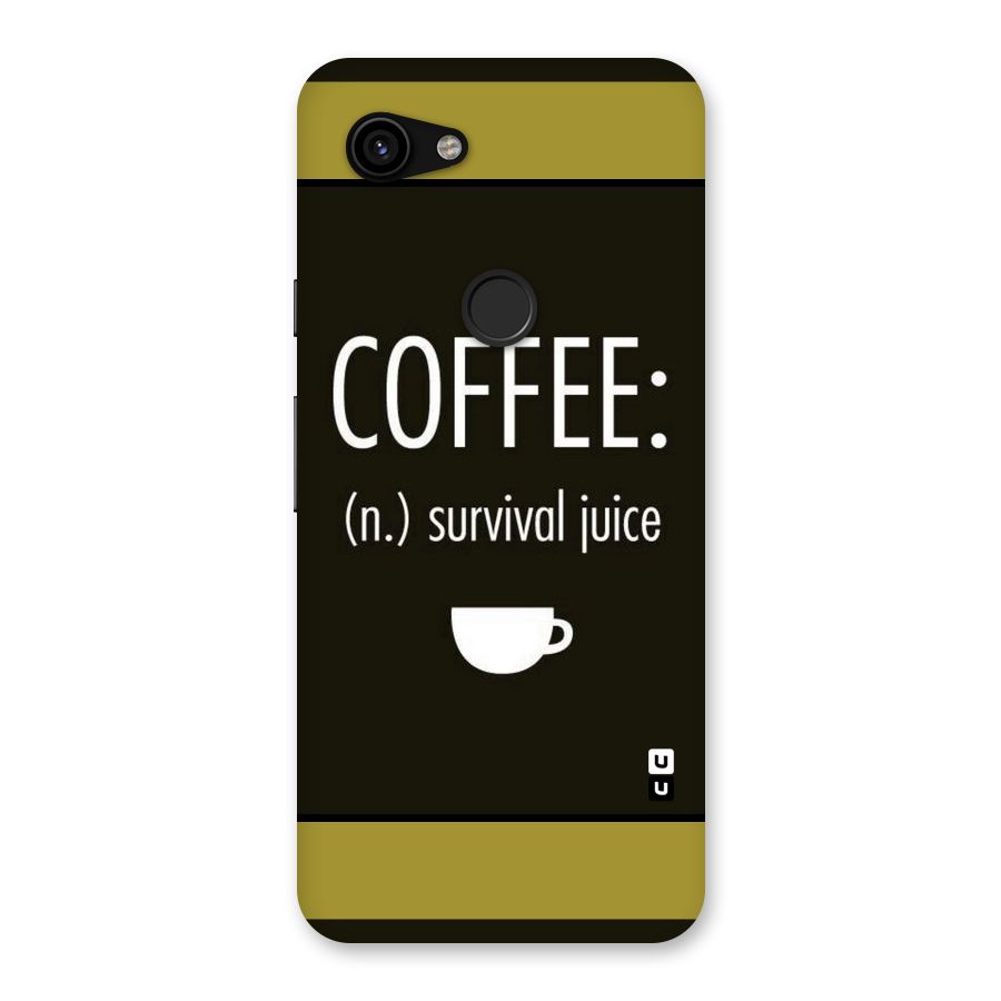 Survival Juice Back Case for Google Pixel 3a