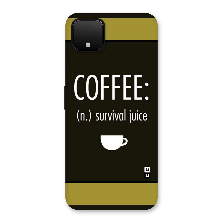 Survival Juice Back Case for Google Pixel 4 XL