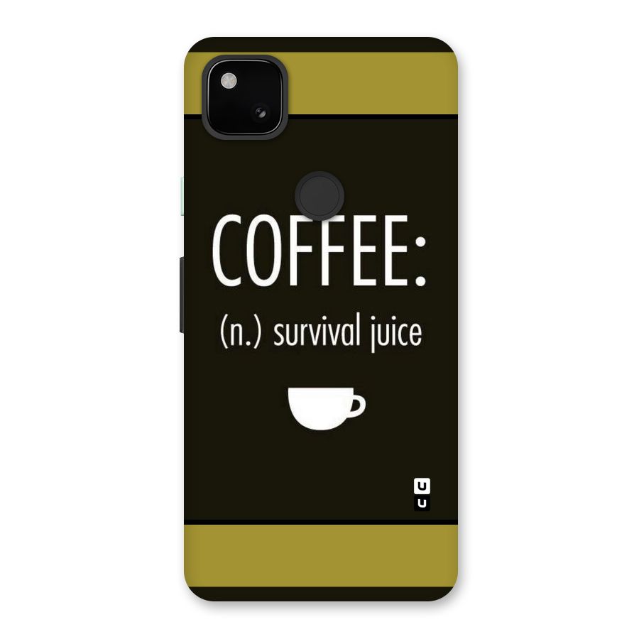Survival Juice Back Case for Google Pixel 4a