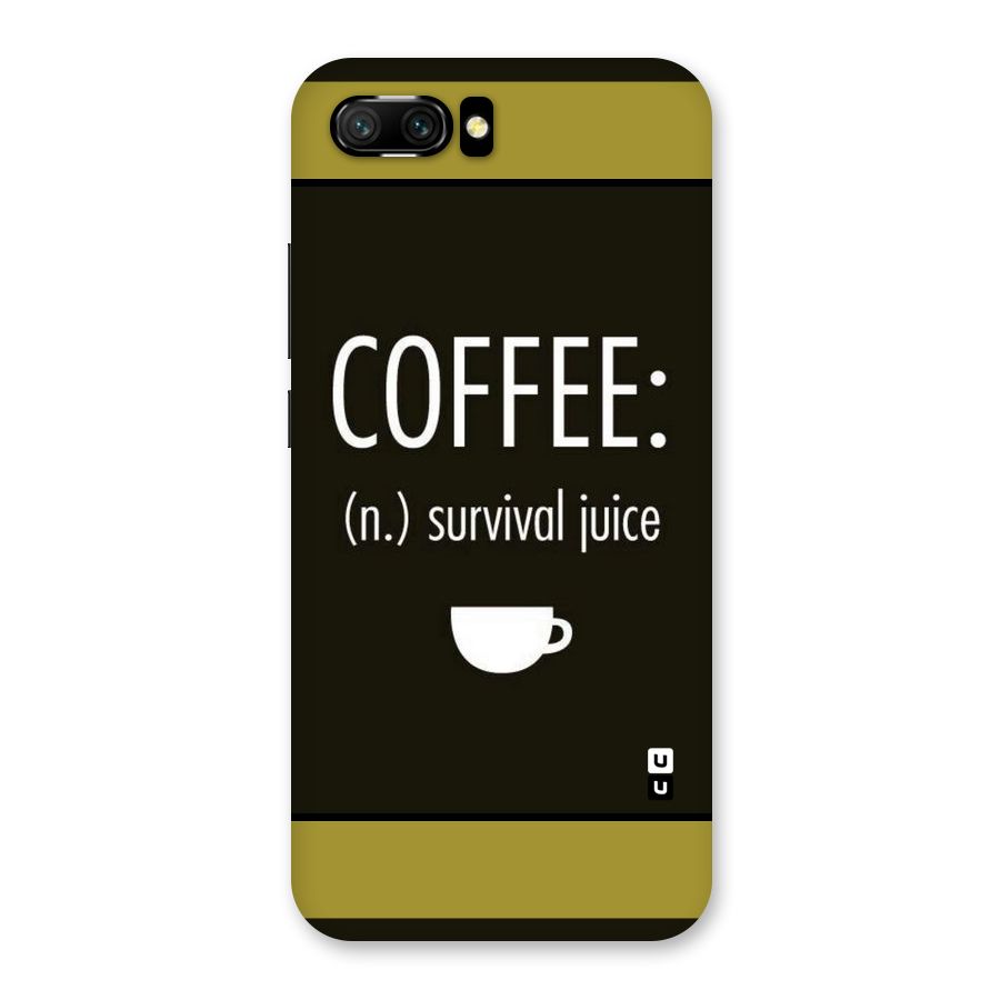 Survival Juice Back Case for Honor 10