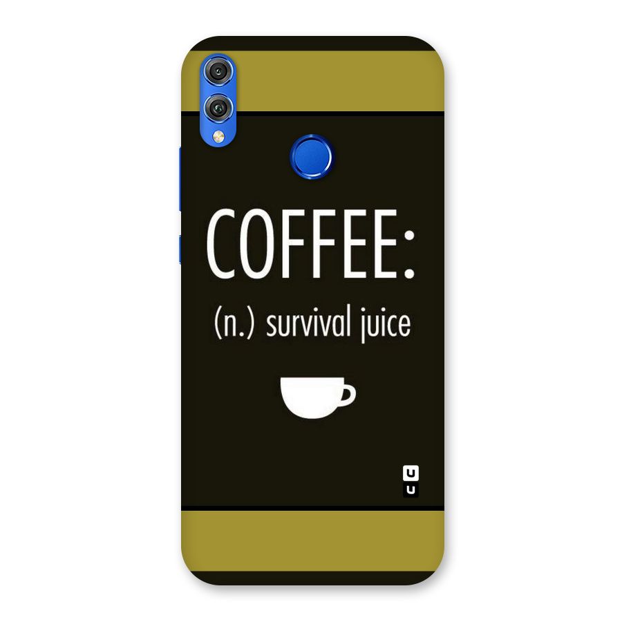 Survival Juice Back Case for Honor 8X