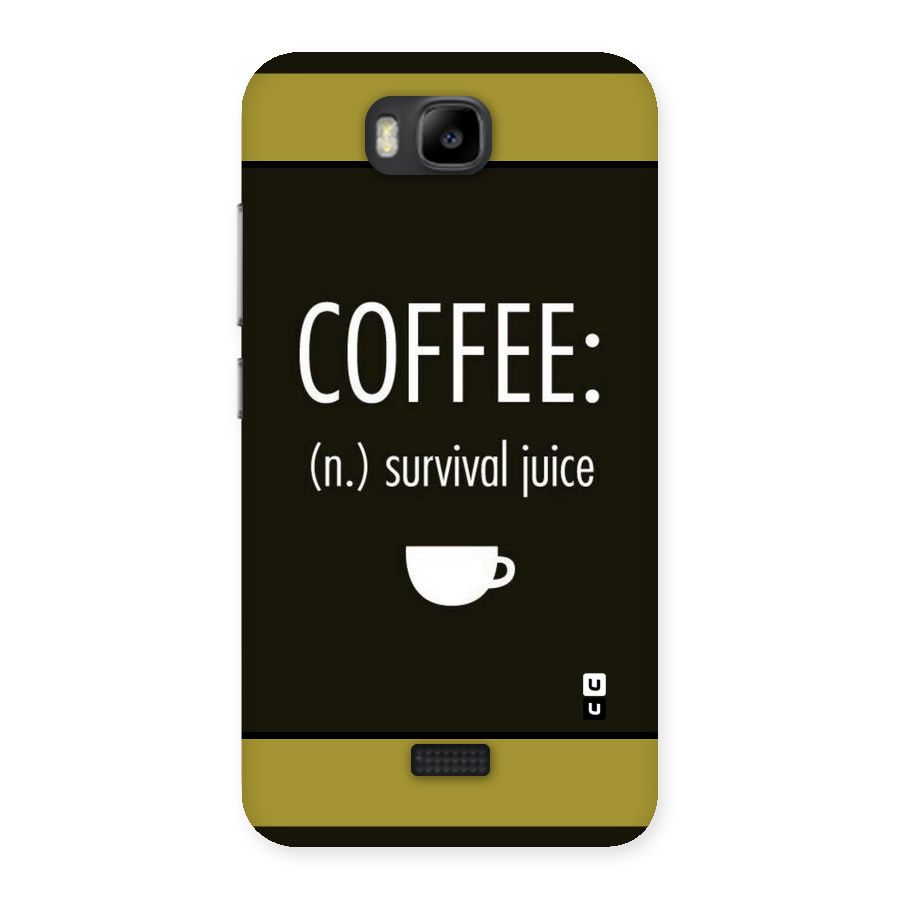 Survival Juice Back Case for Honor Bee