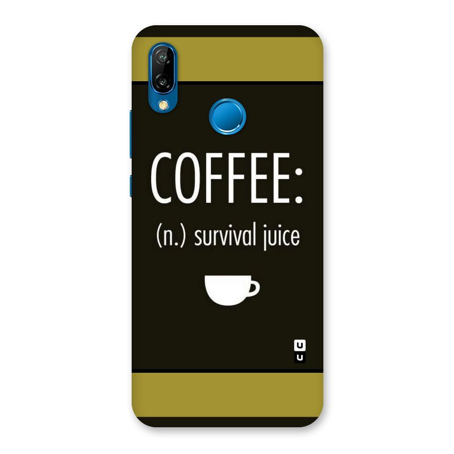 Survival Juice Back Case for Huawei P20 Lite