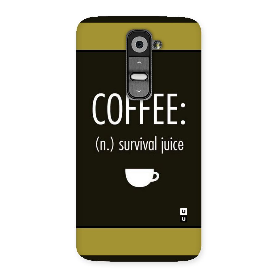 Survival Juice Back Case for LG G2