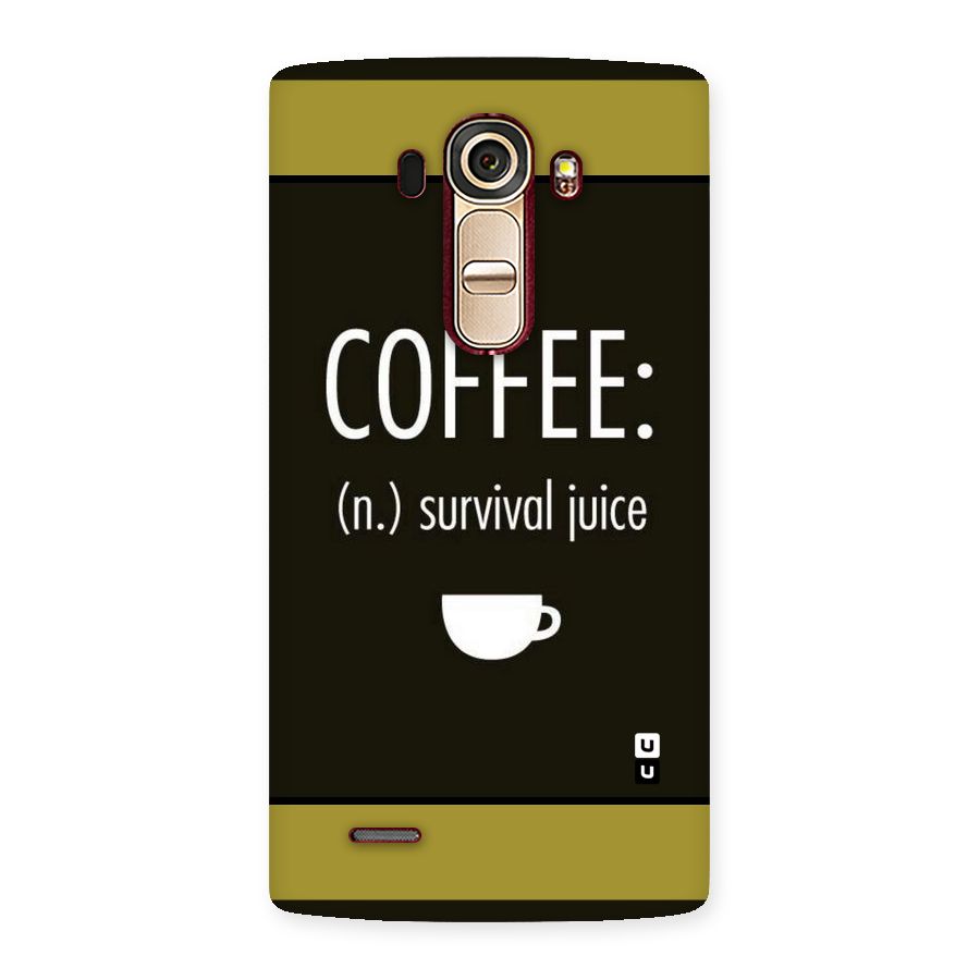 Survival Juice Back Case for LG G4