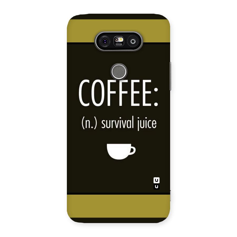 Survival Juice Back Case for LG G5
