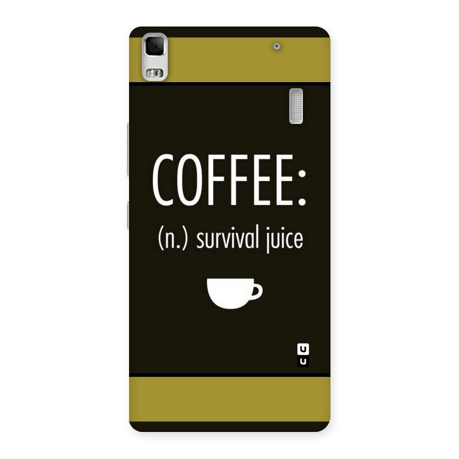 Survival Juice Back Case for Lenovo A7000