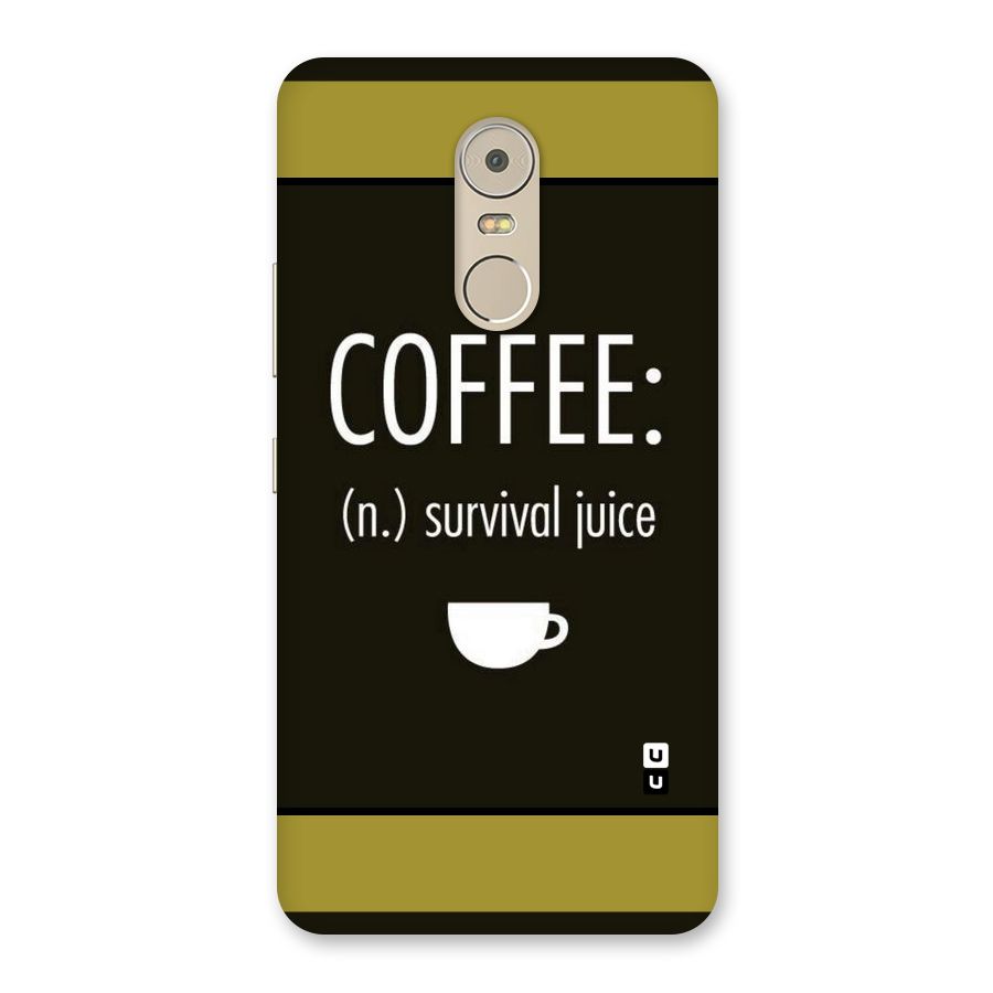 Survival Juice Back Case for Lenovo K6 Note