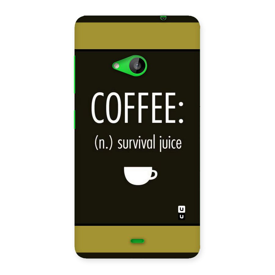 Survival Juice Back Case for Lumia 535